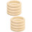 8 Pcs Diy Wood Bangles Smooth Unfinished Bracelets Circles 7