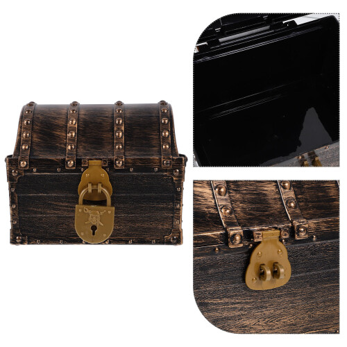 Small Treasure Box Multi-Function Pirate Chest Storage 2