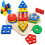 5 Sets Wooden Sorting Stacking Montessori Toys Color Shape Recognition 1