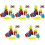 5 Sets Wooden Sorting Stacking Montessori Toys Color Shape Recognition 3