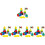 5 Sets Wooden Sorting Stacking Montessori Toys Color Shape Recognition 5