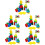 5 Sets Wooden Sorting Stacking Montessori Toys Color Shape Recognition 6