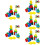 5 Sets Wooden Sorting Stacking Montessori Toys Color Shape Recognition 10
