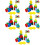 5 Sets Wooden Sorting Stacking Montessori Toys Color Shape Recognition 7