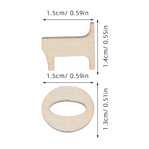 Set E In Legno Non Finiti Per Lavoretti E Giochi 1