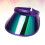 cappello sole unisex con uv outdoor viola scuro 11