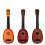 Black Simulato Ukulele Bambini Educazione 5