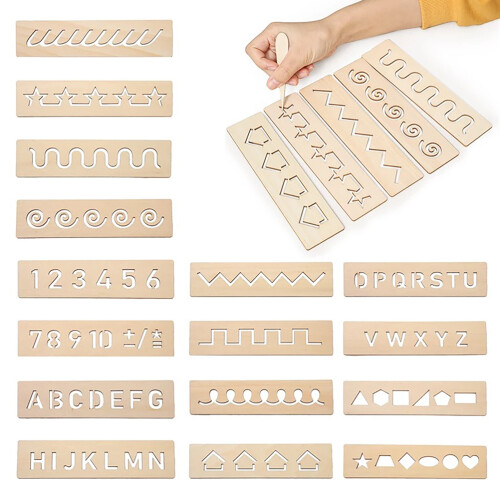 48 In Legno Per Apprendimento Preliminare Bambini 2