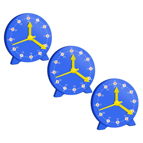 6 Pcs Classroom Display Clock Models For Kids Teaching Tool 1