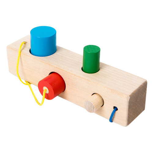 5 Sensoriale Bambini Blocco Legno 1