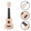 4Set Kit DIY Ukulele Legno Khaki Facile Da Montare 11