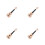 4Set Kit DIY Ukulele Legno Khaki Facile Da Montare 5