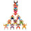 2 Set Giocattoli In Legno Per E Impilamento Bambini 2
