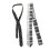 2Pcs Piano Stave Pattern Necktie Premium Comfortable Party Tie 6