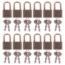 30 Sets Lock And Key Toy: Pirate Treasure Chest Mini Metal Padlocks