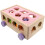 2 Set Auto In Legno Con 18 E A Animali Rosa 1
