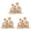 3 Set Puzzle 3D In Legno Educativo Da Assemblare Per Bambini 4