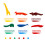 6 Colorate A Cera Forma Animale 6 Con 6
