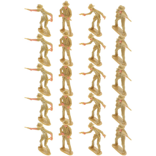 80 Pièces Figurines De Cowboy Miniatures Modèles Occidental Décoration 1