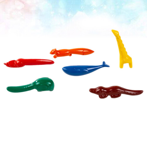 6 Colorate A Cera Forma Animale 6 Con 1