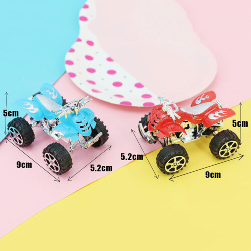 10Pcs Children Toys Pull Back Mini Car Large Inertia Motorcycle Model 2