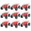 10Pcs Children Toys Pull Back Mini Car Large Inertia Motorcycle Model 11