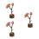 Kit 3 Puzzle Margherita In Legno 3D Con Vaso 6