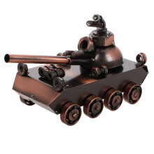 Realistic Iron Tank Model Kit Small Scale Display For Cabinet Or Shop