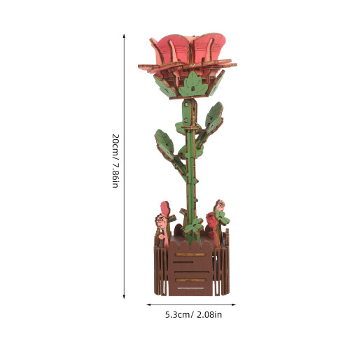 Puzzle 3D In Legno Da Te Bouquet Con Vaso 2