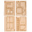 5 Set Casa a Due Mediorientale in Legno 3D Da Te per Bambini 1