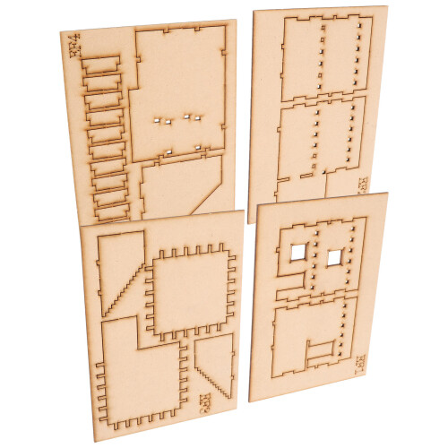 5 Set Casa a Due Mediorientale in Legno 3D Da Te per Bambini 2
