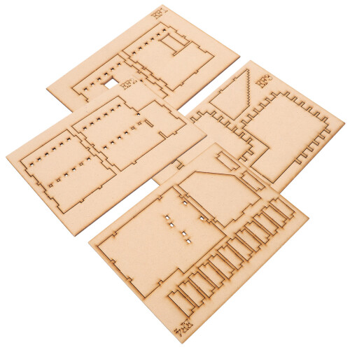 5 Set Casa a Due Mediorientale in Legno 3D Da Te per Bambini 1