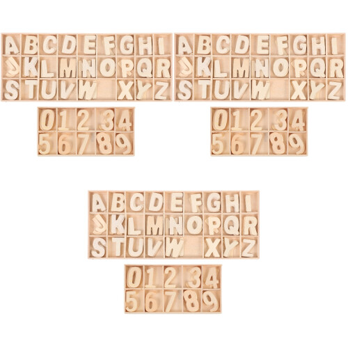 6 Sets Onafgewerkte Letters En Cijfers 2