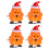 4 Stuks Xmas-Thema Windop Speelgoed Fox 1