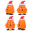 4 Stuks Xmas-Thema Windop Speelgoed Fox 5