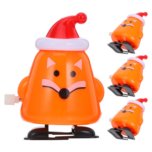 4 Stuks Xmas-Thema Windop Speelgoed Fox 2