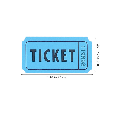 500Pcs Double Roll Raffle Tickets Consecutively Numbered For Events 1