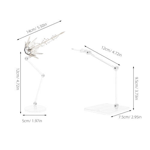 Set Regolabile Per Action Figure E , Trasparente 1
