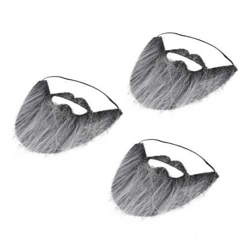 3St Kunstbaard Mannelijke Baard Halloween Met Elastische 2