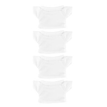 4 Stuks Bear Kleding Basis T-shirt Gekleurde Pluchen Knuffelbeer