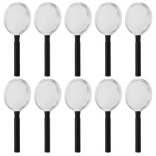 10 Handheld Vergrootglas Kunststof Handvat Voor Kinderen