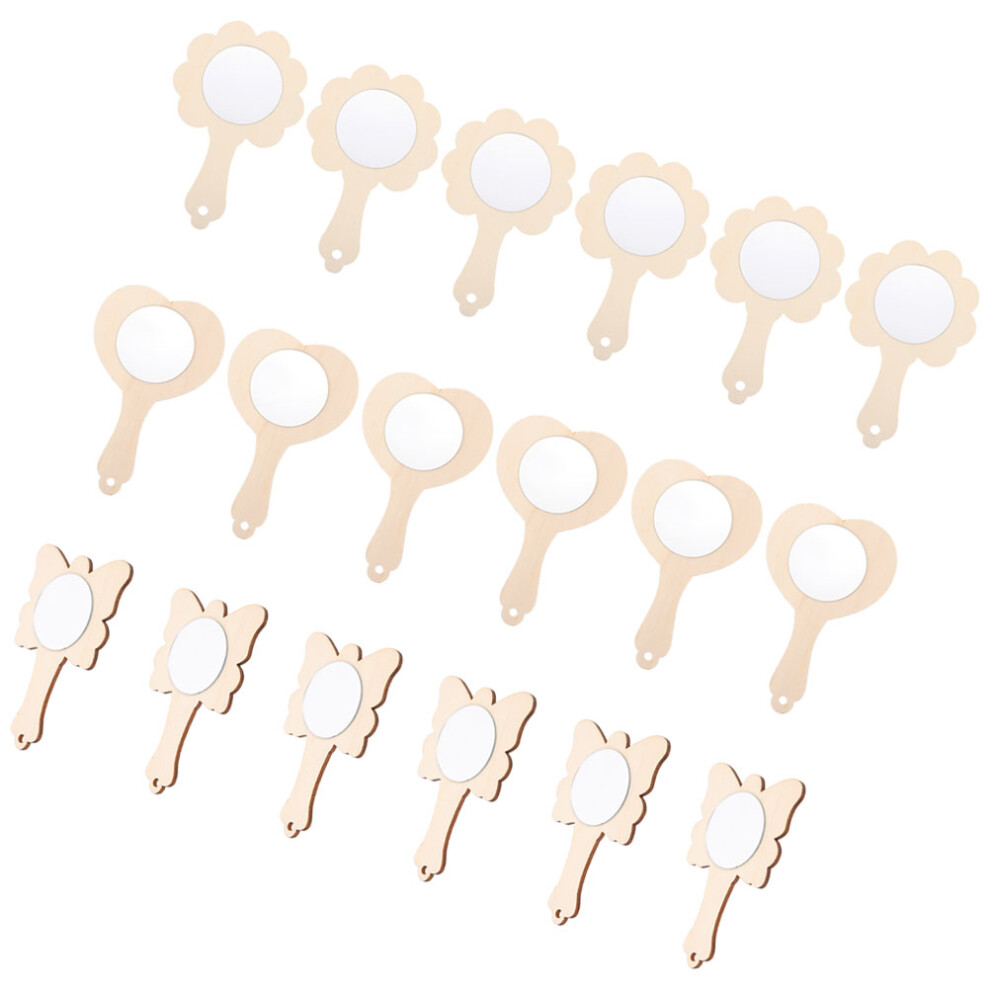 18 Sztuk RęCznie Robione Lusterko Dzieci Z Niepomalowane-image