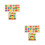 2 Set Da 3 Geometrici In Legno Per Bambini 8