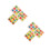 2 Set Da 3 Geometrici In Legno Per Bambini 7