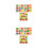 2 Set Da 3 Geometrici In Legno Per Bambini 3