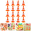 16 Unidades Mini Cone De Trânsito Segurança Decoração 3