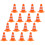 16 Unidades Mini Cone De Trânsito Segurança Decoração 10