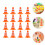 16 Unidades Mini Cone De Trânsito Segurança Decoração 5
