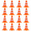 16 Unidades Mini Cone De Trânsito Segurança Decoração 4