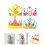 4 Sets Kinderkronen Doe-Het- Kit, Verjaardagshoeden 6